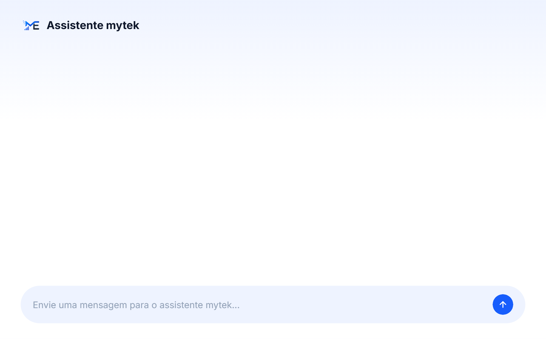 Demonstração do mytek Chat respondendo em tempo real sobre teste grátis e preço do CRM, com base na política da empresa